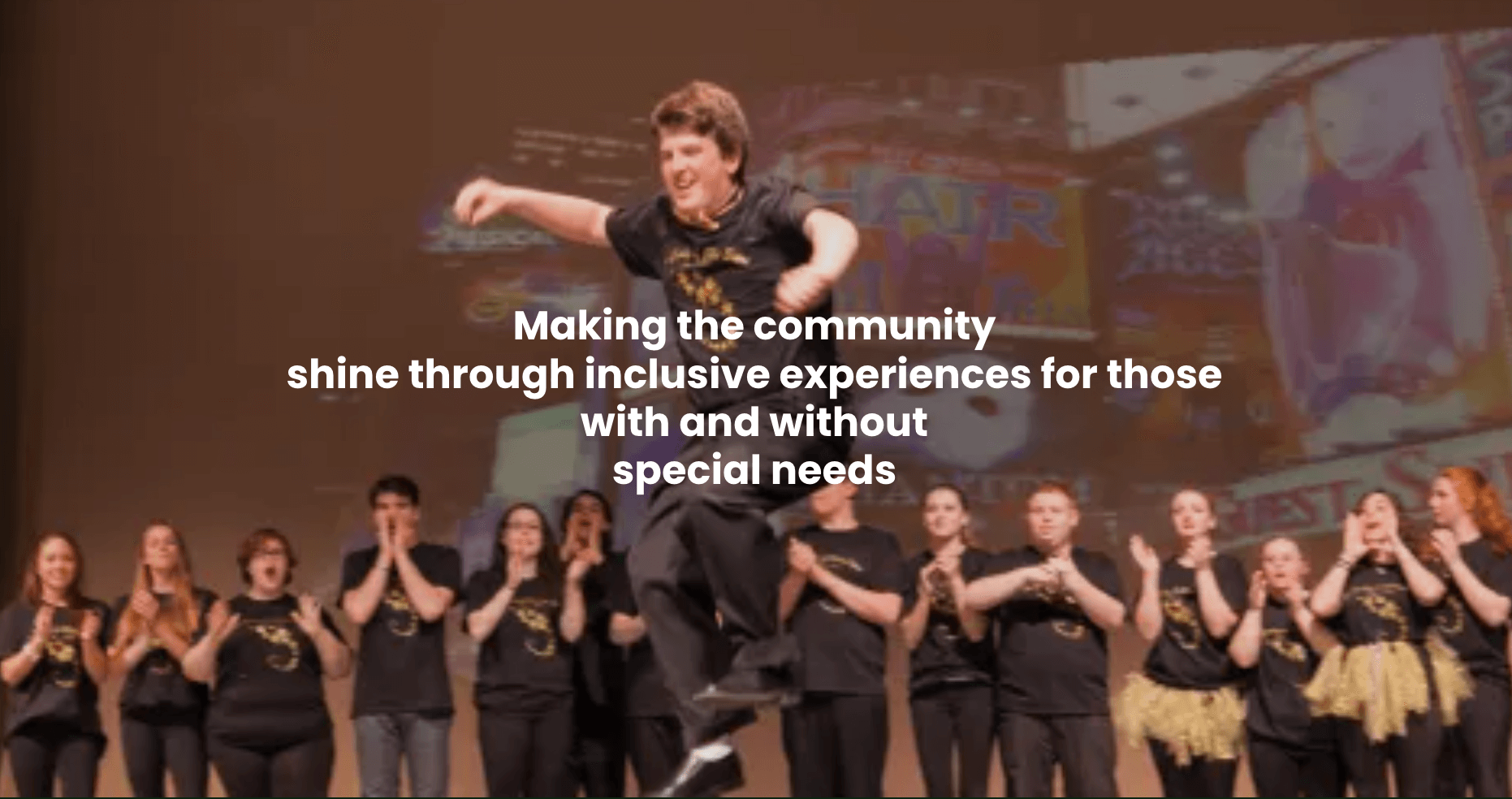 photo of performance from the Shining Stars Network buddy program